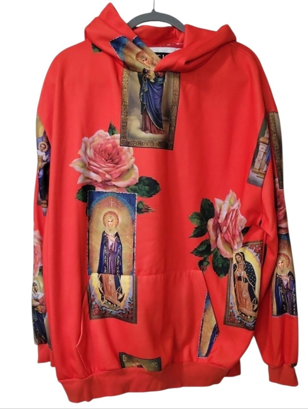 Civil Regime Unisex  Graphic Religious Print Pullover Hoodie Sweatshirt -XXL